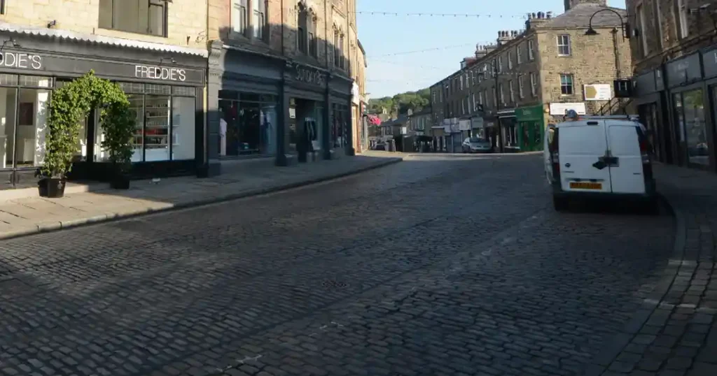 Shops on Bank Street Rawtenstall