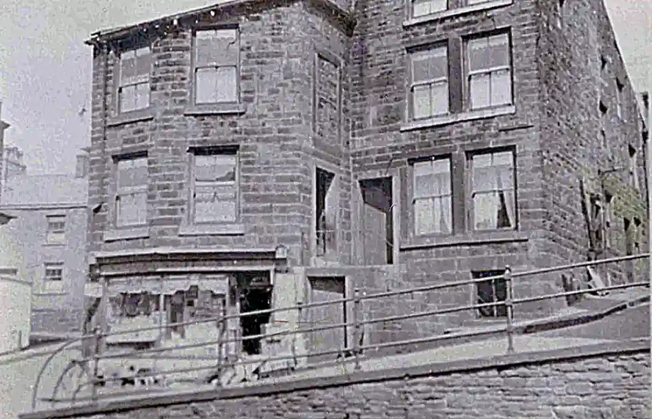 House now demolished on Daisy Hill off Bank Street Rawtenstall