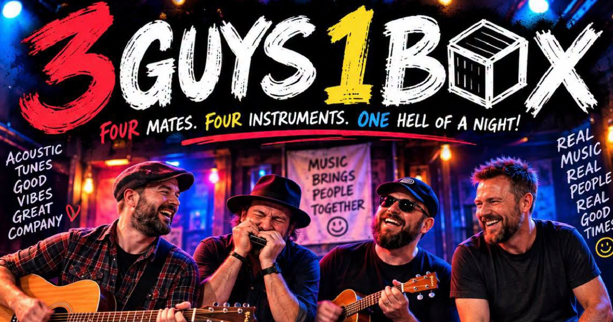 3 guys 1 box