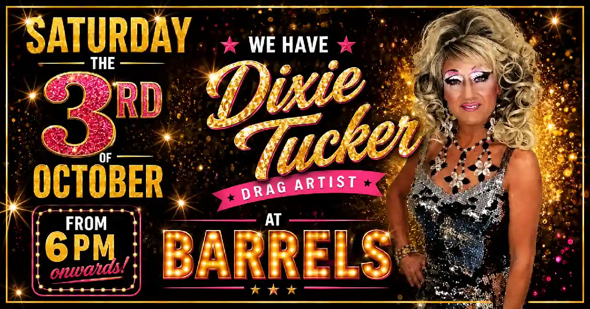 Dixie Tucker a the Barrels Rawtenstall 3rd October 2026