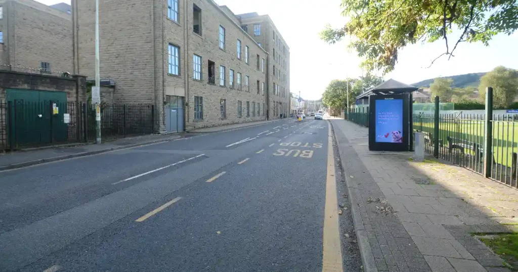 Bacup Road in Rawtenstall, Rossendale.